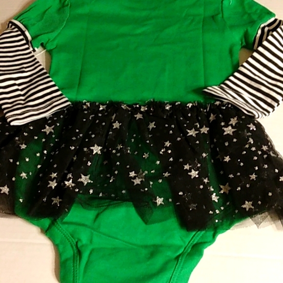 NWT Girls Long Sleeve Tutu "My First Halloween" Bodysuit & Headband Set - Picture 8 of 13